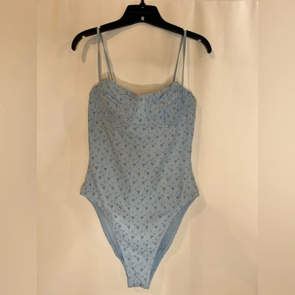 J.Crew Eyelet balconette underwire one-piece - Picture 6 of 8